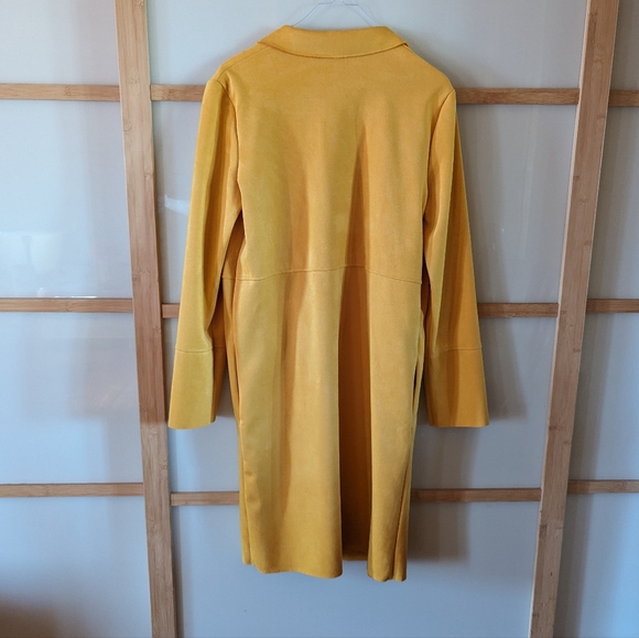 ZARA Women Long Faux Suede Coat NWOT/size S - Picture 5 of 7